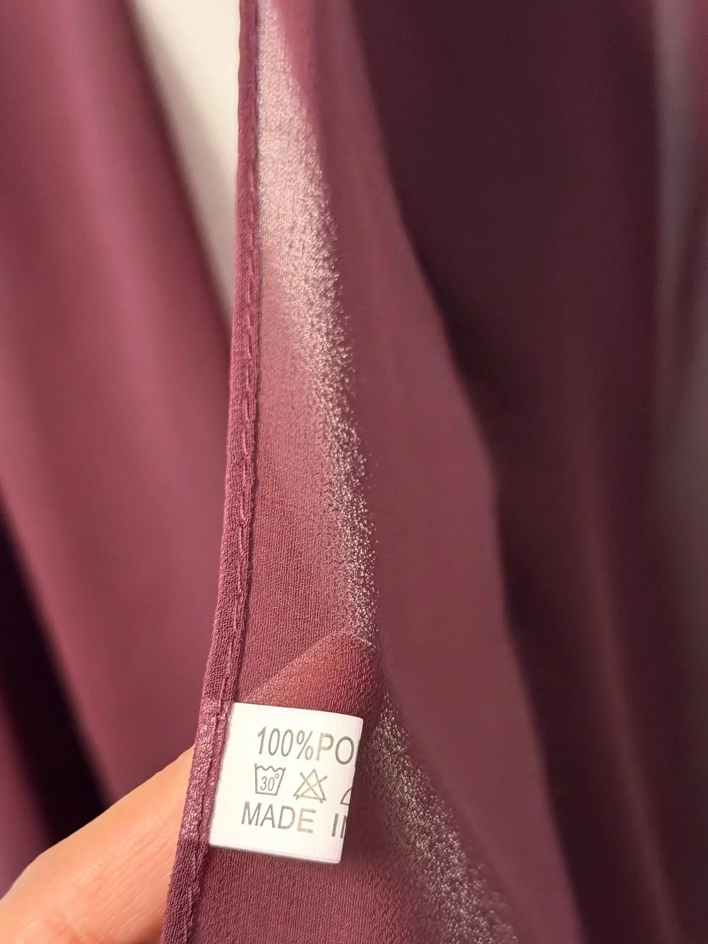 Burgundy Maroon Chiffon Hijab – Lightweight Sheer Muslim Headscarf